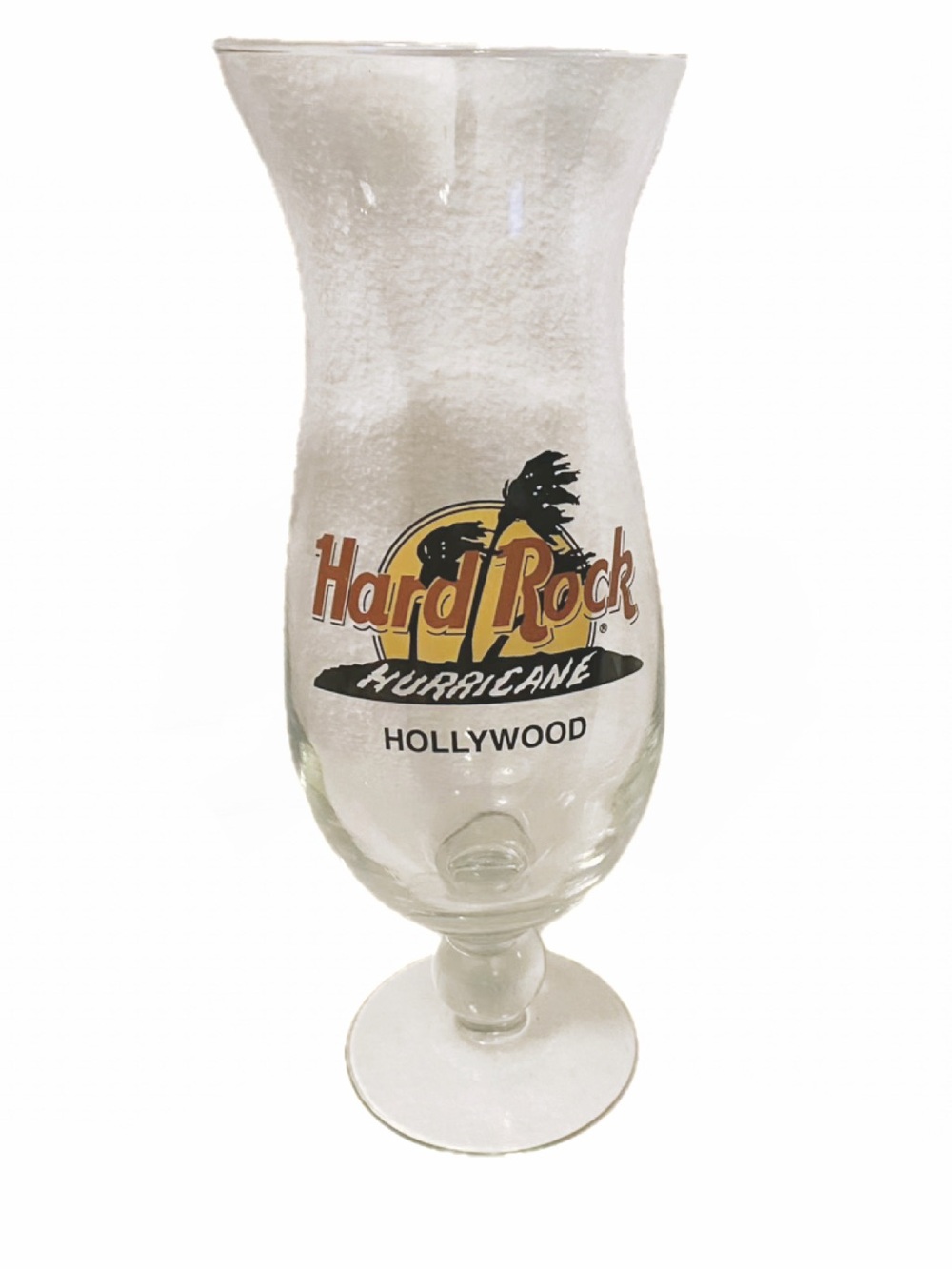 Hard Rock Cafe Hollywood Hurricane Bar Glass Collector Souvenir
